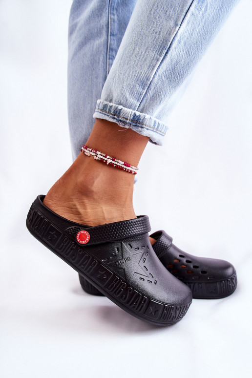 Women's Light Slippers Kroks Big Star II275001 Black Women's Light Slippers Kroks Big Star II275001 Black