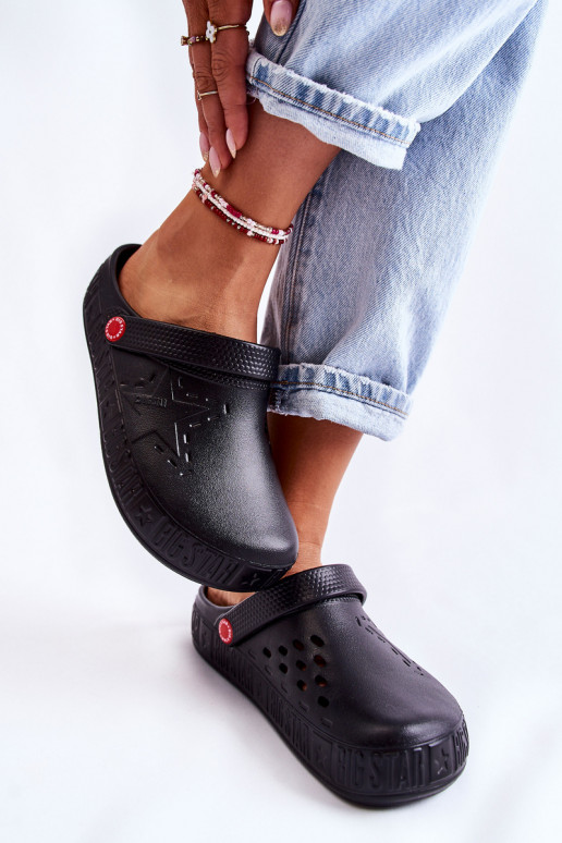 Women's Light Slippers Kroks Big Star II275001 Black Women's Light Slippers Kroks Big Star II275001 Black