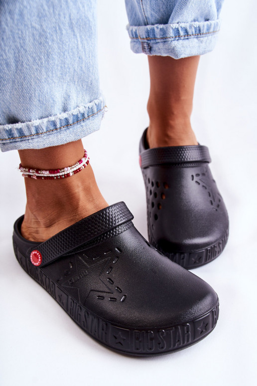 Women's Light Slippers Kroks Big Star II275001 Black Women's Light Slippers Kroks Big Star II275001 Black