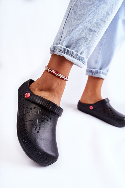 Women's Light Slippers Kroks Big Star II275001 Black Women's Light Slippers Kroks Big Star II275001 Black