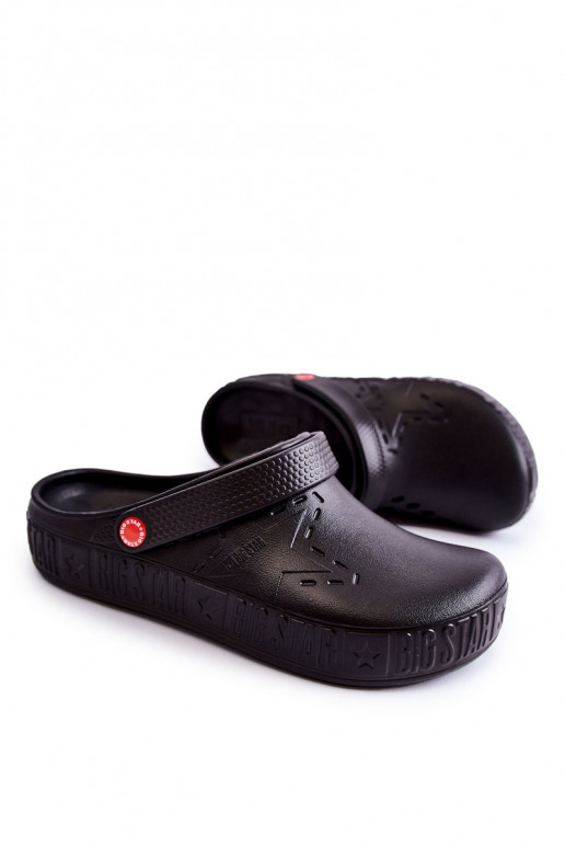 Men's Light Slippers Kroks Big Star II175001 Black