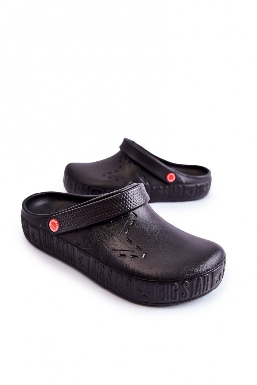 Men's Light Slippers Kroks Big Star II175001 Black