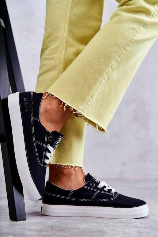 Women's Cloth Sneakers Big Star KK274019 Black Women's Cloth Sneakers Big Star KK274019 Black