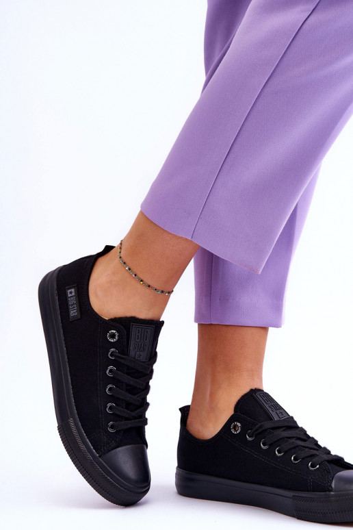 Women's Low Material Sneakers Big Star KK274009 Black Women's Low Material Sneakers Big Star KK274009 Black