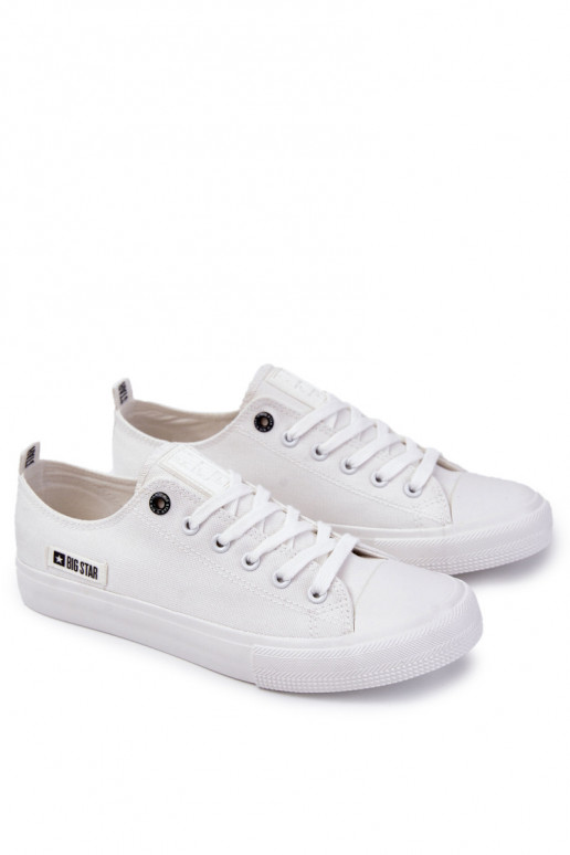 Men's Low Material Sneakers Big Star KK174006 White Men's Low Material Sneakers Big Star KK174006 White