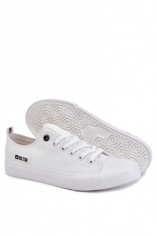 Men's Low Material Sneakers Big Star KK174006 White Men's Low Material Sneakers Big Star KK174006 White