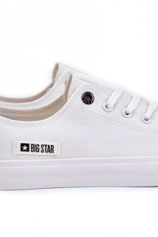 Men's Low Material Sneakers Big Star KK174006 White Men's Low Material Sneakers Big Star KK174006 White