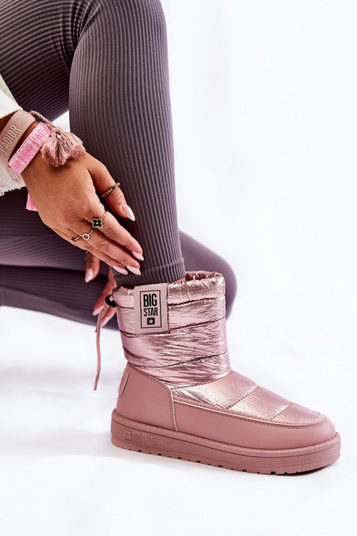 Women's Snow Boots Big Star II274119 Pink Women's Snow Boots Big Star II274119 Pink