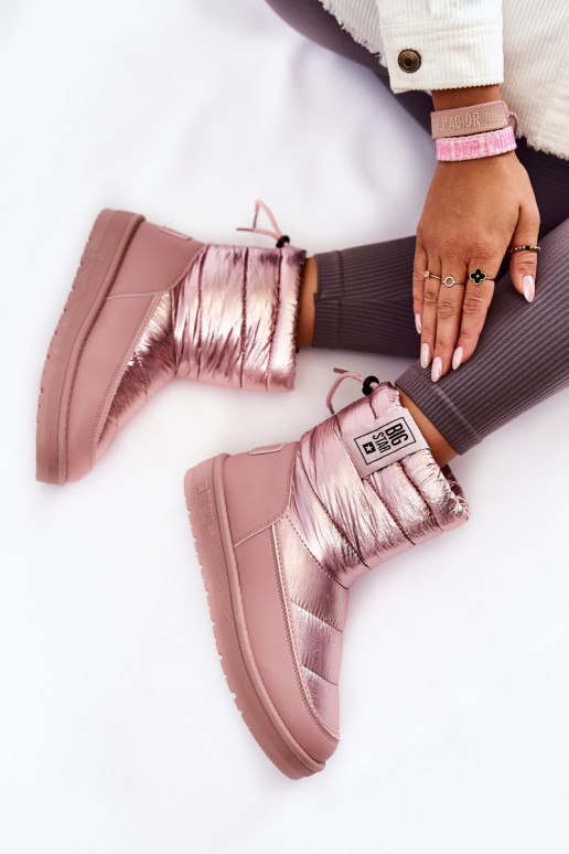 Women's Snow Boots Big Star II274119 Pink Women's Snow Boots Big Star II274119 Pink