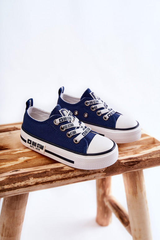 Children's Cloth Sneakers BIG STAR KK374070 Navy Blue Children's Cloth Sneakers BIG STAR KK374070 Navy Blue