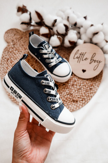 Children's Cloth Sneakers BIG STAR KK374070 Navy Blue 2