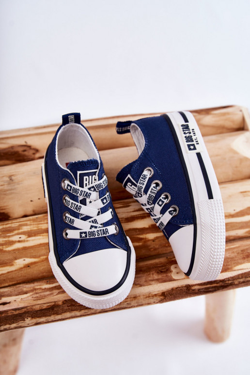 Children's Cloth Sneakers BIG STAR KK374070 Navy Blue Children's Cloth Sneakers BIG STAR KK374070 Navy Blue