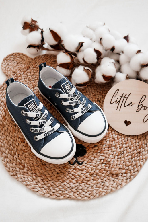Children's Cloth Sneakers BIG STAR KK374070 Navy Blue Children's Cloth Sneakers BIG STAR KK374070 Navy Blue