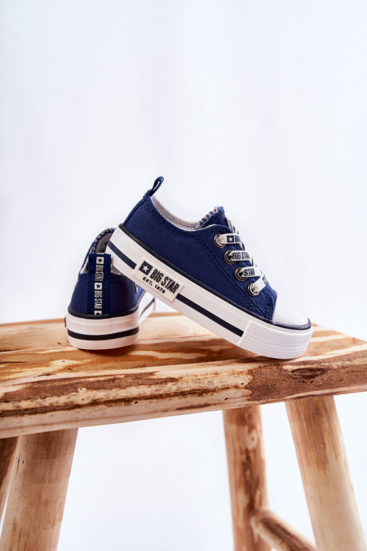 Children's Cloth Sneakers BIG STAR KK374070 Navy Blue Children's Cloth Sneakers BIG STAR KK374070 Navy Blue