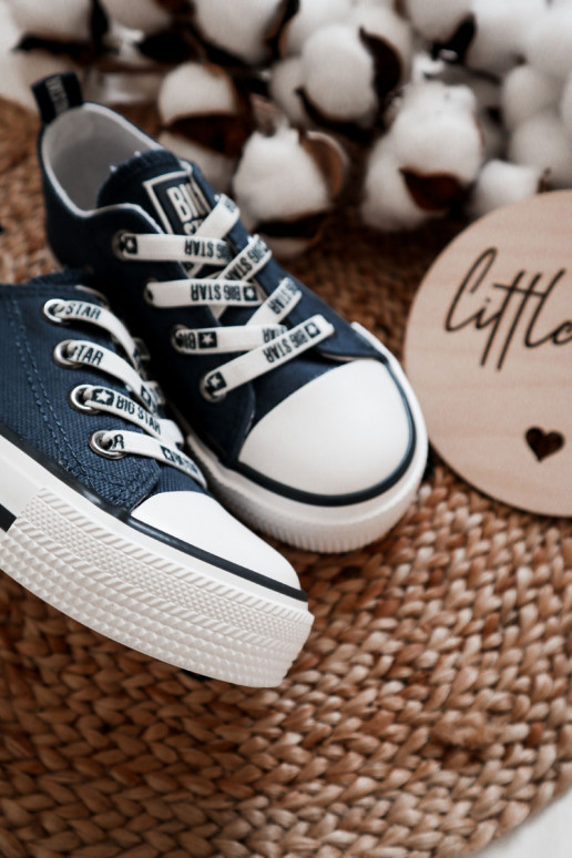 Children's Cloth Sneakers BIG STAR KK374070 Navy Blue Children's Cloth Sneakers BIG STAR KK374070 Navy Blue