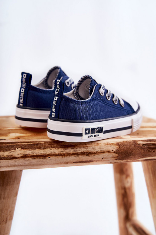 Children's Cloth Sneakers BIG STAR KK374070 Navy Blue Children's Cloth Sneakers BIG STAR KK374070 Navy Blue