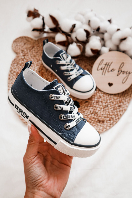 Children's Cloth Sneakers BIG STAR KK374070 Navy Blue Children's Cloth Sneakers BIG STAR KK374070 Navy Blue