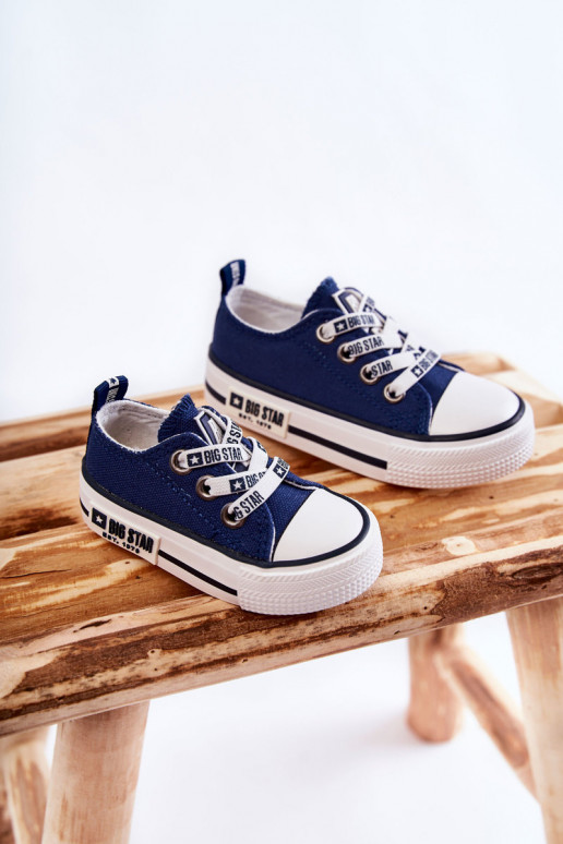 Children's Cloth Sneakers BIG STAR KK374070 Navy Blue Children's Cloth Sneakers BIG STAR KK374070 Navy Blue