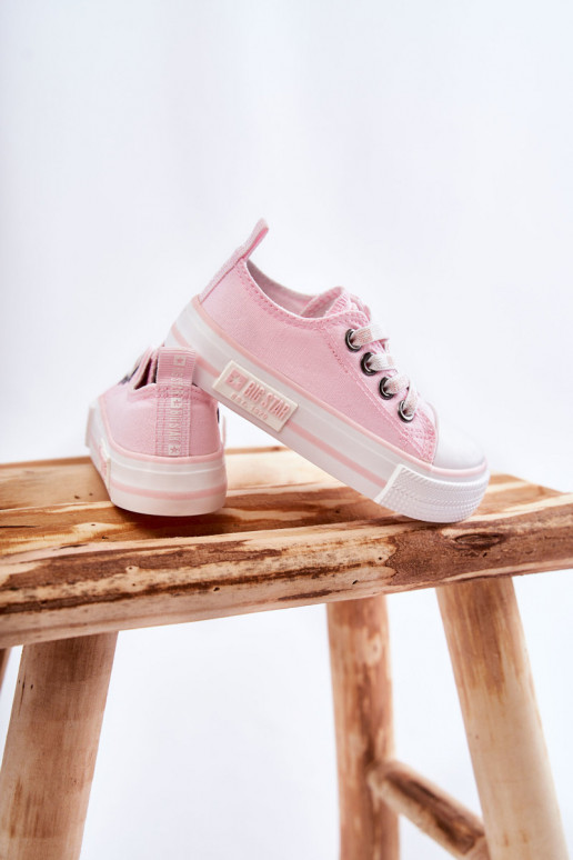 Children's Cloth Sneakers BIG STAR KK374072 Pink Children's Cloth Sneakers BIG STAR KK374072 Pink