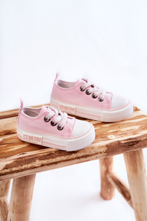 Children's Cloth Sneakers BIG STAR KK374072 Pink Children's Cloth Sneakers BIG STAR KK374072 Pink