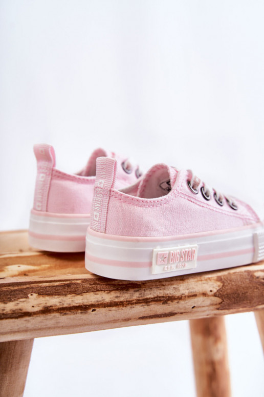 Children's Cloth Sneakers BIG STAR KK374072 Pink Children's Cloth Sneakers BIG STAR KK374072 Pink