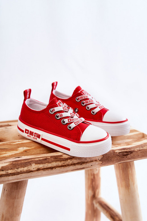 Children's Cloth Sneakers BIG STAR KK374071 Red Children's Cloth Sneakers BIG STAR KK374071 Red
