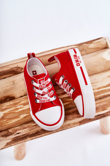 Children's Cloth Sneakers BIG STAR KK374071 Red 2