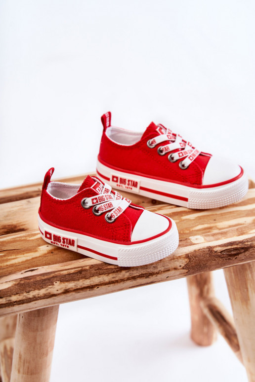 Children's Cloth Sneakers BIG STAR KK374071 Red Children's Cloth Sneakers BIG STAR KK374071 Red