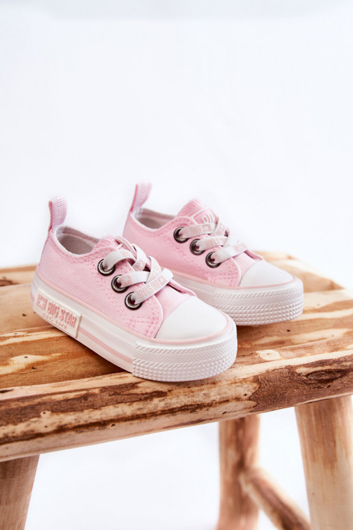 Children's Cloth Sneakers BIG STAR KK374052 Pink Children's Cloth Sneakers BIG STAR KK374052 Pink