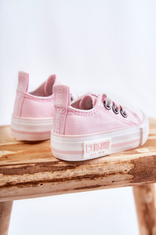 Children's Cloth Sneakers BIG STAR KK374052 Pink Children's Cloth Sneakers BIG STAR KK374052 Pink
