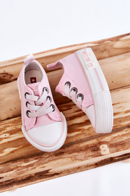 Children's Cloth Sneakers BIG STAR KK374052 Pink Children's Cloth Sneakers BIG STAR KK374052 Pink