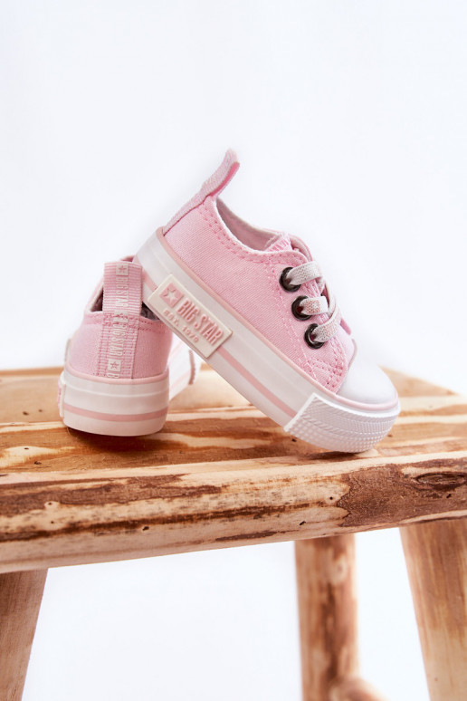 Children's Cloth Sneakers BIG STAR KK374052 Pink Children's Cloth Sneakers BIG STAR KK374052 Pink