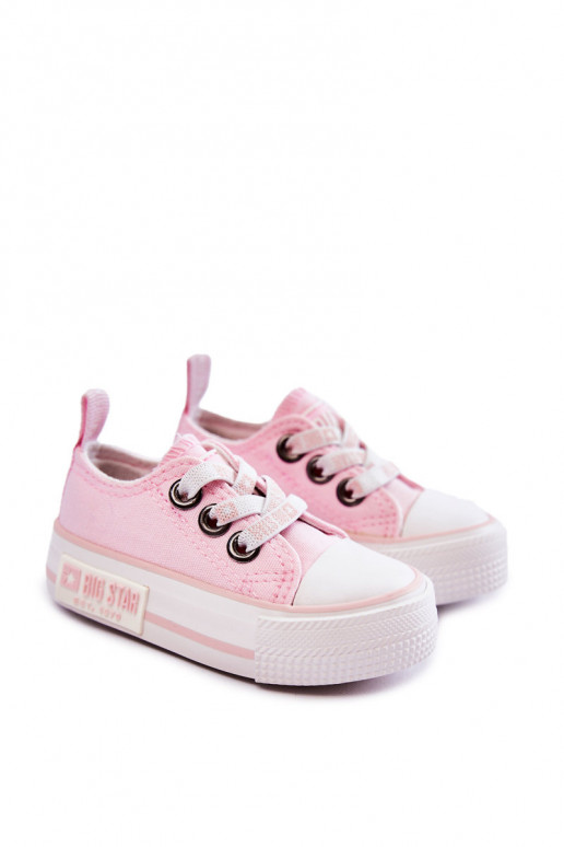 Children's Cloth Sneakers BIG STAR KK374052 Pink Children's Cloth Sneakers BIG STAR KK374052 Pink