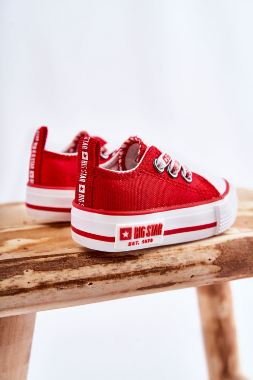Children's Cloth Sneakers BIG STAR KK374051 Red Children's Cloth Sneakers BIG STAR KK374051 Red