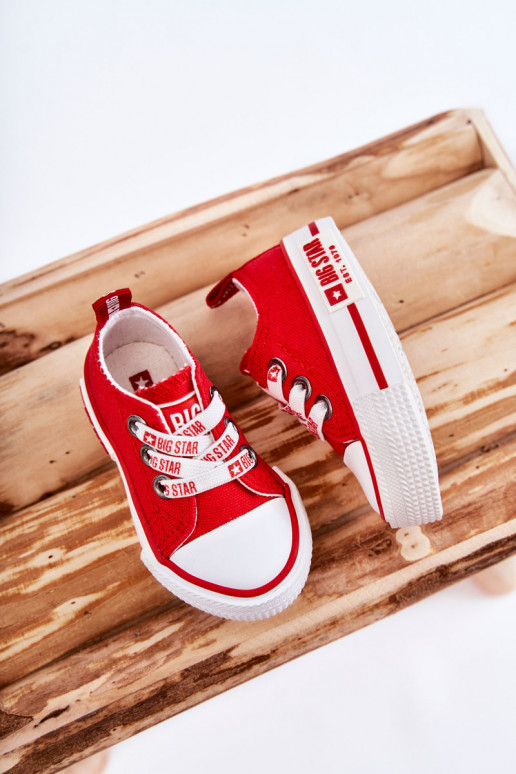 Children's Cloth Sneakers BIG STAR KK374051 Red Children's Cloth Sneakers BIG STAR KK374051 Red