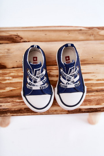 Children's Cloth Sneakers BIG STAR KK374050 Navy blue 2