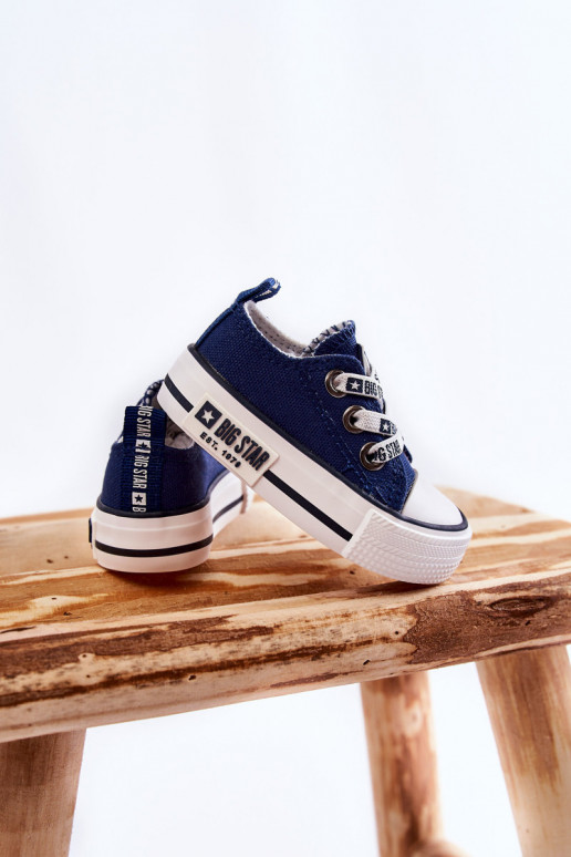 Children's Cloth Sneakers BIG STAR KK374050 Navy blue Children's Cloth Sneakers BIG STAR KK374050 Navy blue