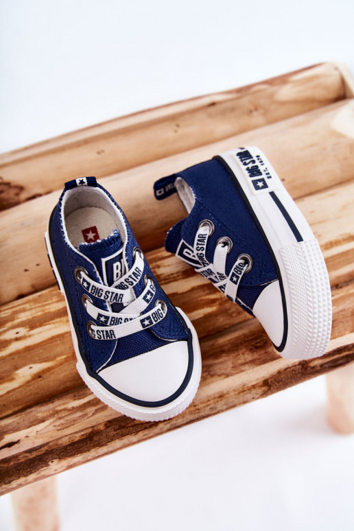 Children's Cloth Sneakers BIG STAR KK374050 Navy blue Children's Cloth Sneakers BIG STAR KK374050 Navy blue