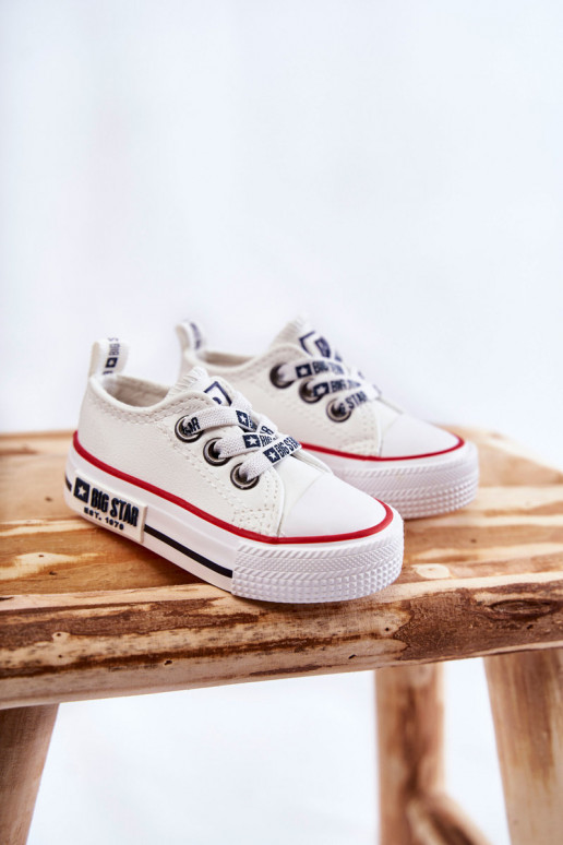 Children's Leather Sneakers BIG STAR KK374040 White Children's Leather Sneakers BIG STAR KK374040 White