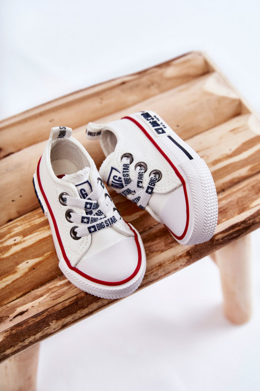 Children's Leather Sneakers BIG STAR KK374040 White Children's Leather Sneakers BIG STAR KK374040 White
