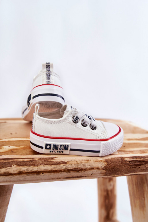 Children's Leather Sneakers BIG STAR KK374040 White Children's Leather Sneakers BIG STAR KK374040 White