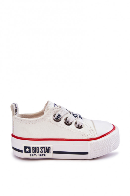Children's Leather Sneakers BIG STAR KK374040 White Children's Leather Sneakers BIG STAR KK374040 White