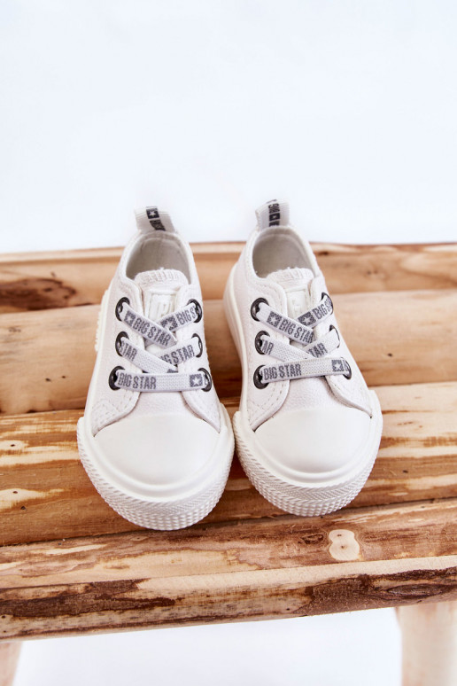 Children's Leather Sneakers BIG STAR KK374058 White Children's Leather Sneakers BIG STAR KK374058 White