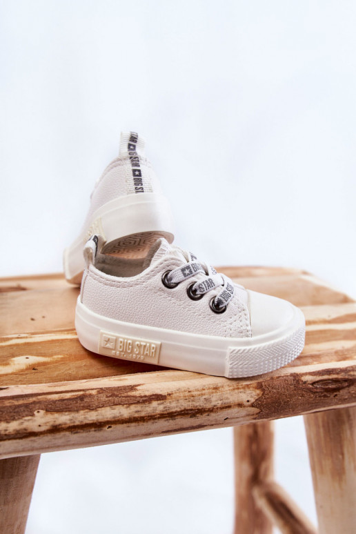 Children's Leather Sneakers BIG STAR KK374058 White Children's Leather Sneakers BIG STAR KK374058 White