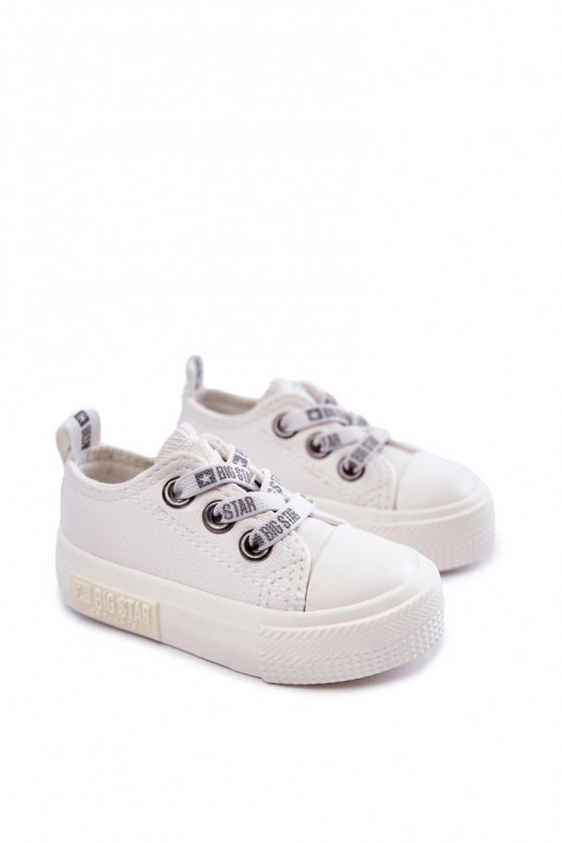 Children's Leather Sneakers BIG STAR KK374058 White Children's Leather Sneakers BIG STAR KK374058 White