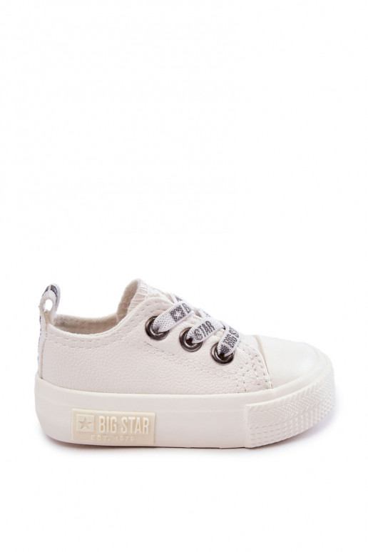 Children's Leather Sneakers BIG STAR KK374058 White Children's Leather Sneakers BIG STAR KK374058 White