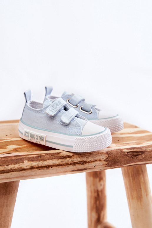 Children's Cloth Sneakers With Velcro BIG STAR KK374078 Blue Children's Cloth Sneakers With Velcro BIG STAR KK374078 Blue