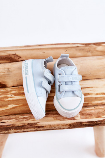 Children's Cloth Sneakers With Velcro BIG STAR KK374078 Blue 2