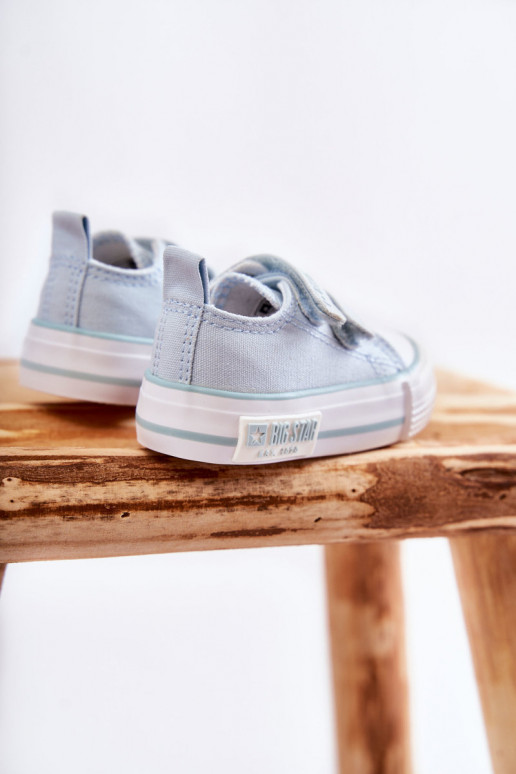 Children's Cloth Sneakers With Velcro BIG STAR KK374078 Blue Children's Cloth Sneakers With Velcro BIG STAR KK374078 Blue