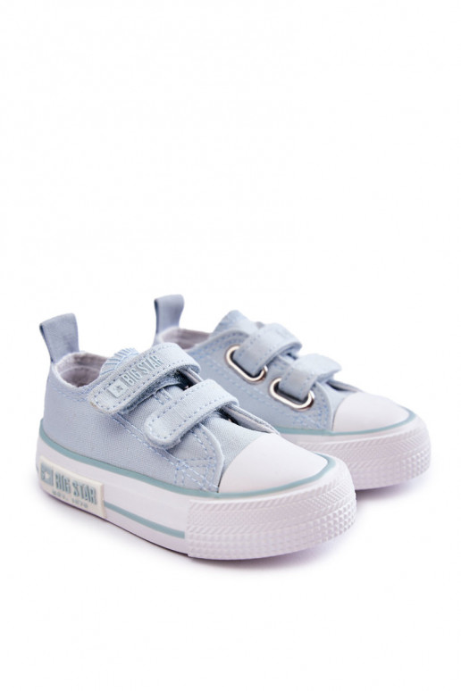 Children's Cloth Sneakers With Velcro BIG STAR KK374078 Blue Children's Cloth Sneakers With Velcro BIG STAR KK374078 Blue